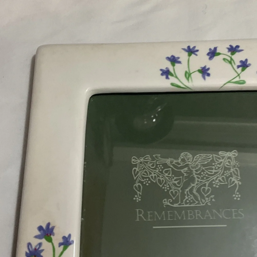 Floral Ceramic Picture Frame by